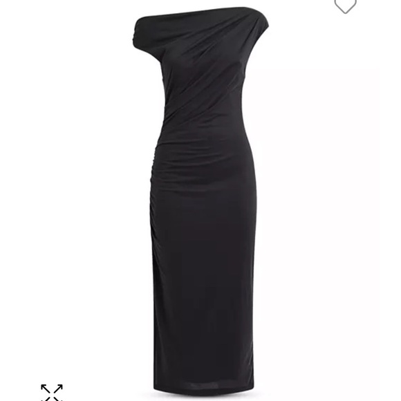 Reiss Fern Draped Bodycon midi dress - Picture 4 of 5